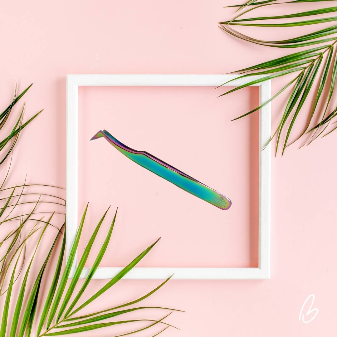 Pro Rainbow L shape tweezer